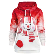 Christmas snowman print sweater