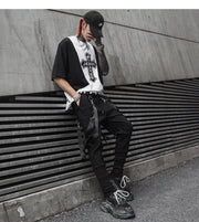 Spring and summer new style men China-Chic high street casual pants Fashion men dark night band work clothes sweatpants