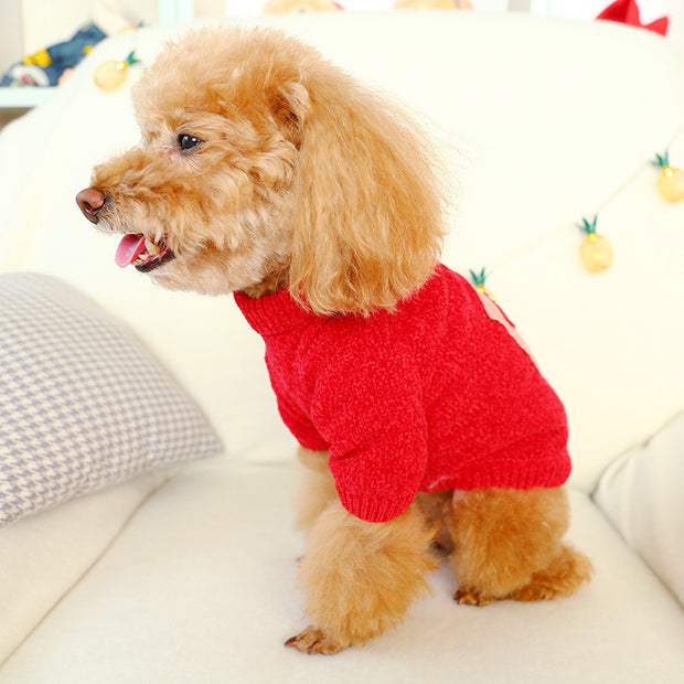 Pet puppy dog cat autumn and winter new sweater