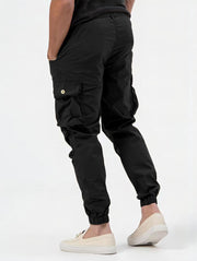 Men's Three-dimensional Bag Woven Cargo Pants Trousers