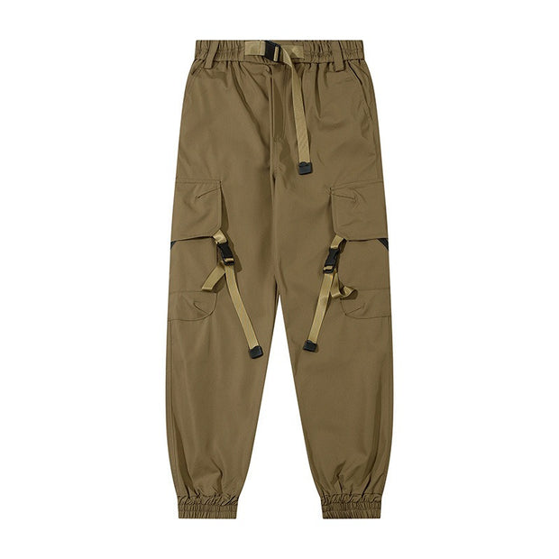 Guochao brand overalls men spring and autumn American style trousers assault pants paratrooper pants functional wind leggings