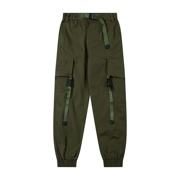 Guochao brand overalls men spring and autumn American style trousers assault pants paratrooper pants functional wind leggings