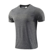 Men's short sleeved sports T-shirt, quick drying clothes, summer running clothes, fitness clothes