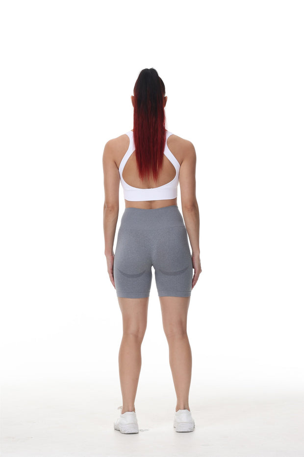 Hip Smile Face Shrink Hip Pants Side Crescent Fitness Shorts Three Point Smile Pants Yoga Shorts