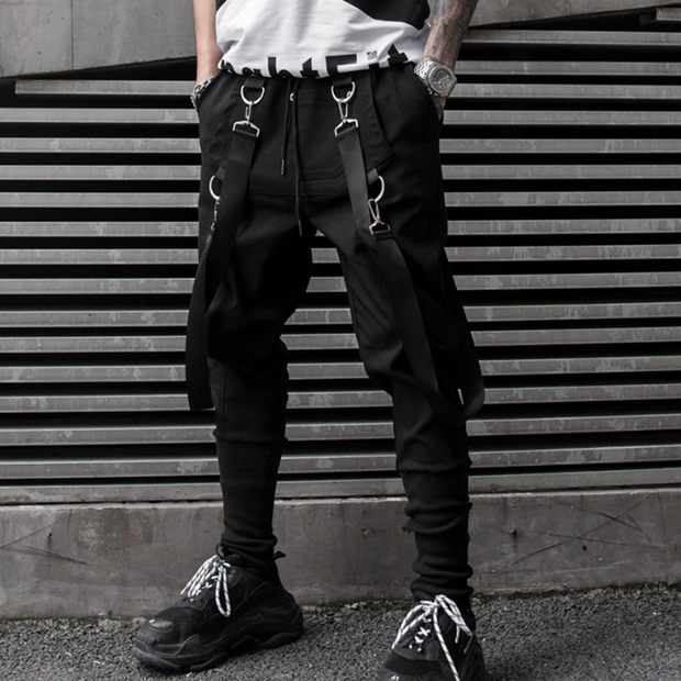 Spring and summer new style men China-Chic high street casual pants Fashion men dark night band work clothes sweatpants