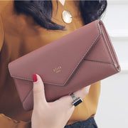 Style Envelope Designer Clutch Wallets For Women Hasp Pocket To Coin Card Holder Female Purses Long Wallet Ladies