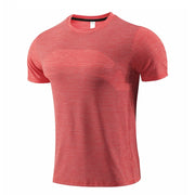 Men's short sleeved sports T-shirt, quick drying clothes, summer running clothes, fitness clothes