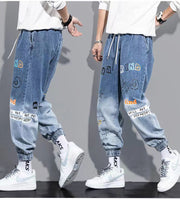 Spring Fashion Tie Dyed Jeans Male