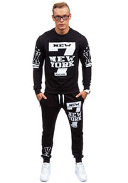 New Men Sets Fashion Autumn Spring Sweatpants