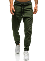 Men Trousers Drawstring Pants Hip Hop Harem Pants Mens Joggers Solid Pants