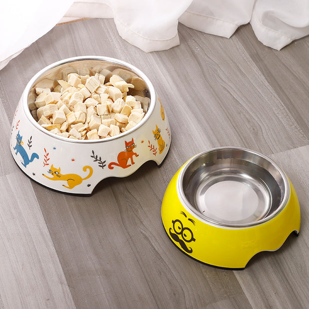 Dog Food Bowl Melanie Pet Bowl Dog Basin Water Bowl Pet Bowl Stainless Steel Dog Bowl Single Bowl Cat Bowl Pet Supplies