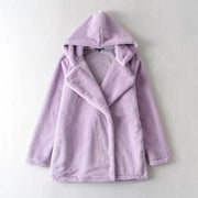 Temperament Commuter Lightly Cooked Bunny Fleece Jacket