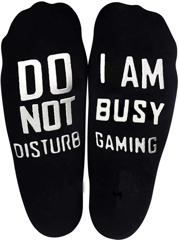 Unisex Cotton Socks If U Can I'M Gaming Socks, Gamer Socks Funny Novelty Socks Great Christmas for Men Women