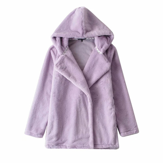 Temperament Commuter Lightly Cooked Bunny Fleece Jacket