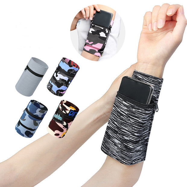 Running Mobile Phone Arm Bag Men Women Fitness Wrist Bag Outdoor Sports Arm Bag Breathable Bracelet Bags