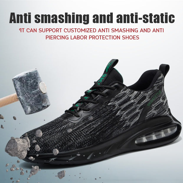 Summer Breathable Anti-Smash And Anti-Puncture Safety Shoes Wear-Resistant Breathable Work Shoes Safety Shoes