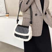 Autumn and Winter Lamb Plush Bag Women Cute Sweet Beauty Bag Small Versatile Shoulder Bag Fashion Crossbody Bag