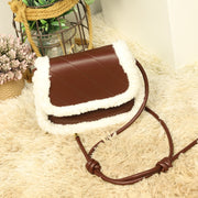 Autumn and Winter Lamb Plush Bag Women Cute Sweet Beauty Bag Small Versatile Shoulder Bag Fashion Crossbody Bag