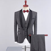 Wedding Suits For Men Shawl Collar 3 Pieces Slim Fit Burgundy Suit Mens Royal Blue Tuxedo Jacket