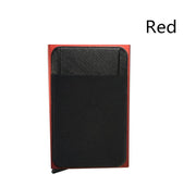 Business Men Credit Card Wallet Aluminum Cash ID Card Holder  Case Blocking Slim Metal Wallet Coin Purse Black