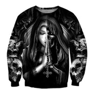 Halloween Skull Anime 3D Sweatshirt