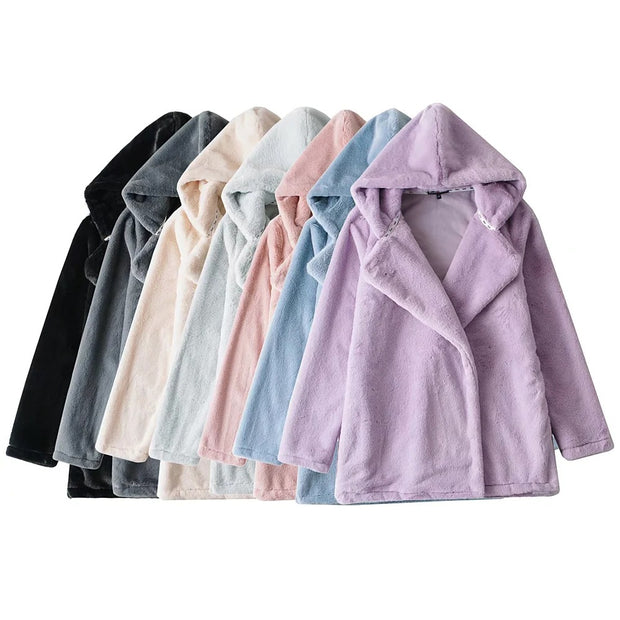 Temperament Commuter Lightly Cooked Bunny Fleece Jacket